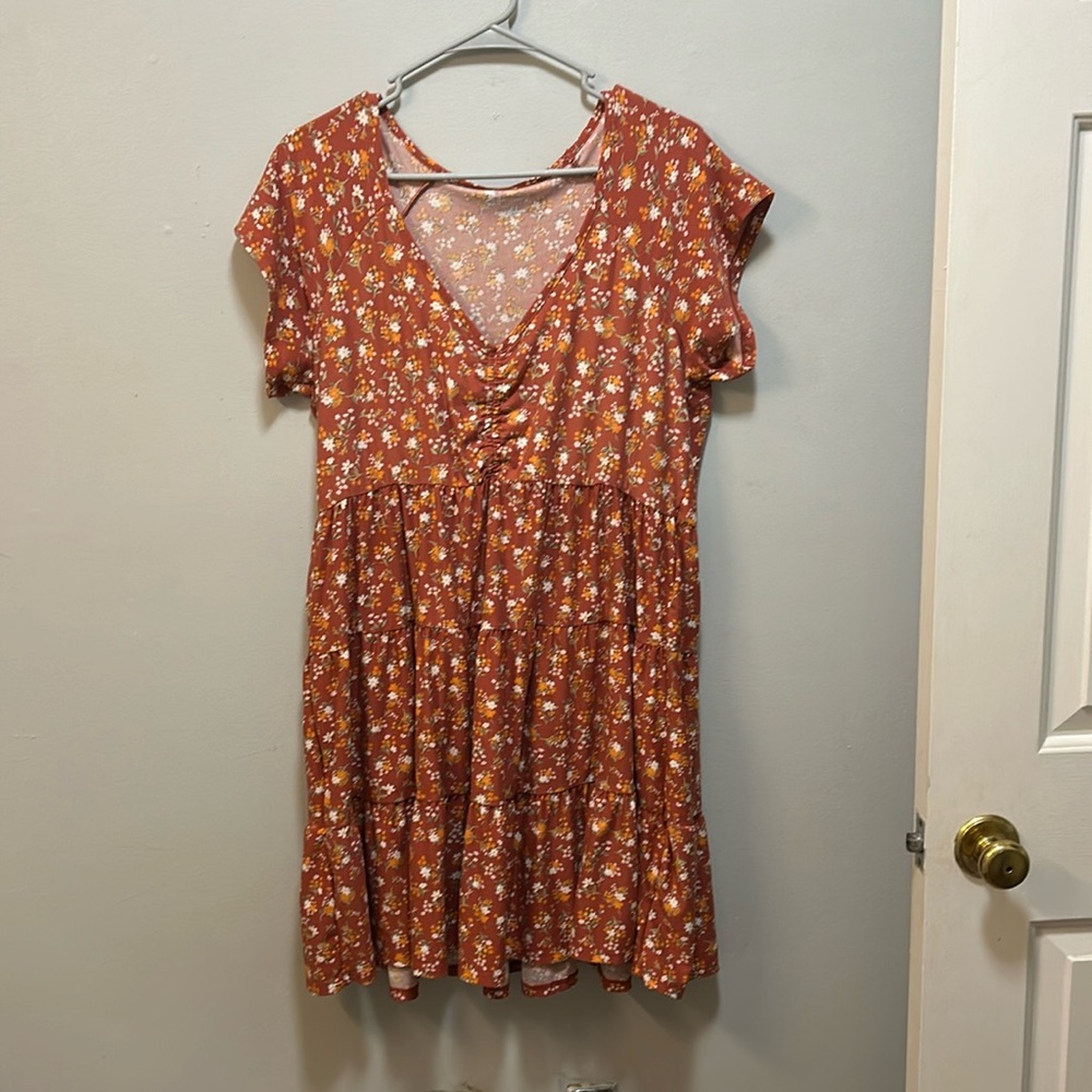 TWO floral mini dresses from No Boundaries - Size XXL (19). Very soft.